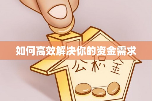 琅琊如何高效解决你的资金需求