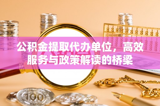琅琊公积金提取代办单位，高效服务与政策解读的桥梁