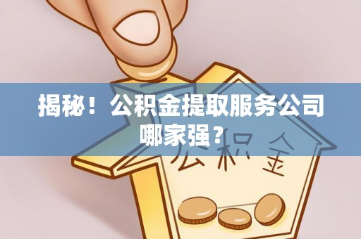 琅琊揭秘！公积金提取服务公司哪家强？