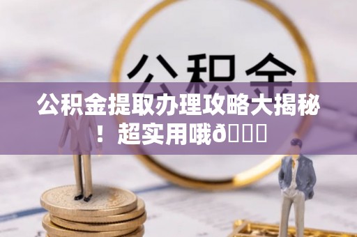 琅琊公积金提取办理攻略大揭秘！超实用哦😉