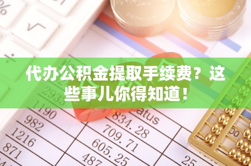 琅琊代办公积金提取手续费？这些事儿你得知道！
