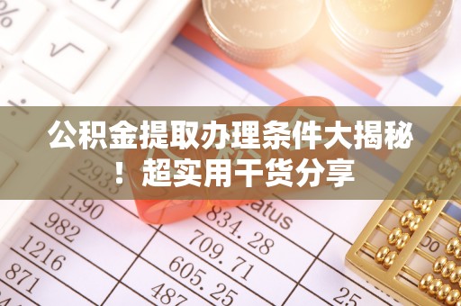 琅琊公积金提取办理条件大揭秘！超实用干货分享